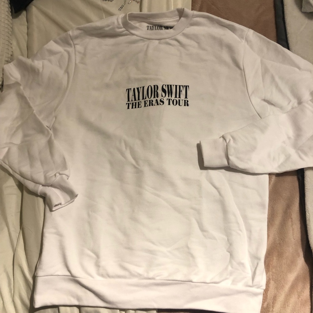 Taylor Swift The Eras Tour Crewneck Sweater - White